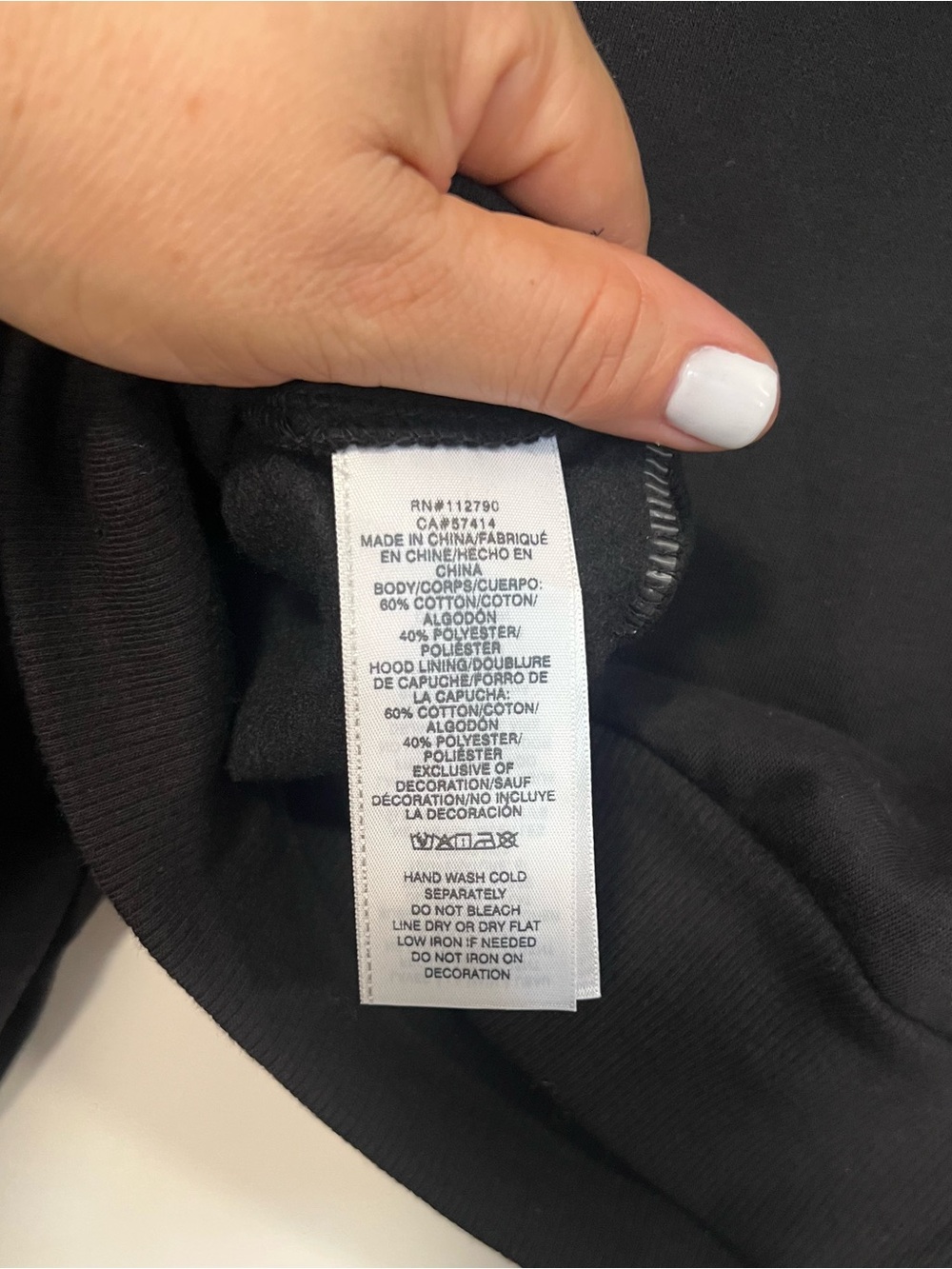 True Religion Black Rhinestone Logo Crewneck Hoodie - Picture 6 of 9